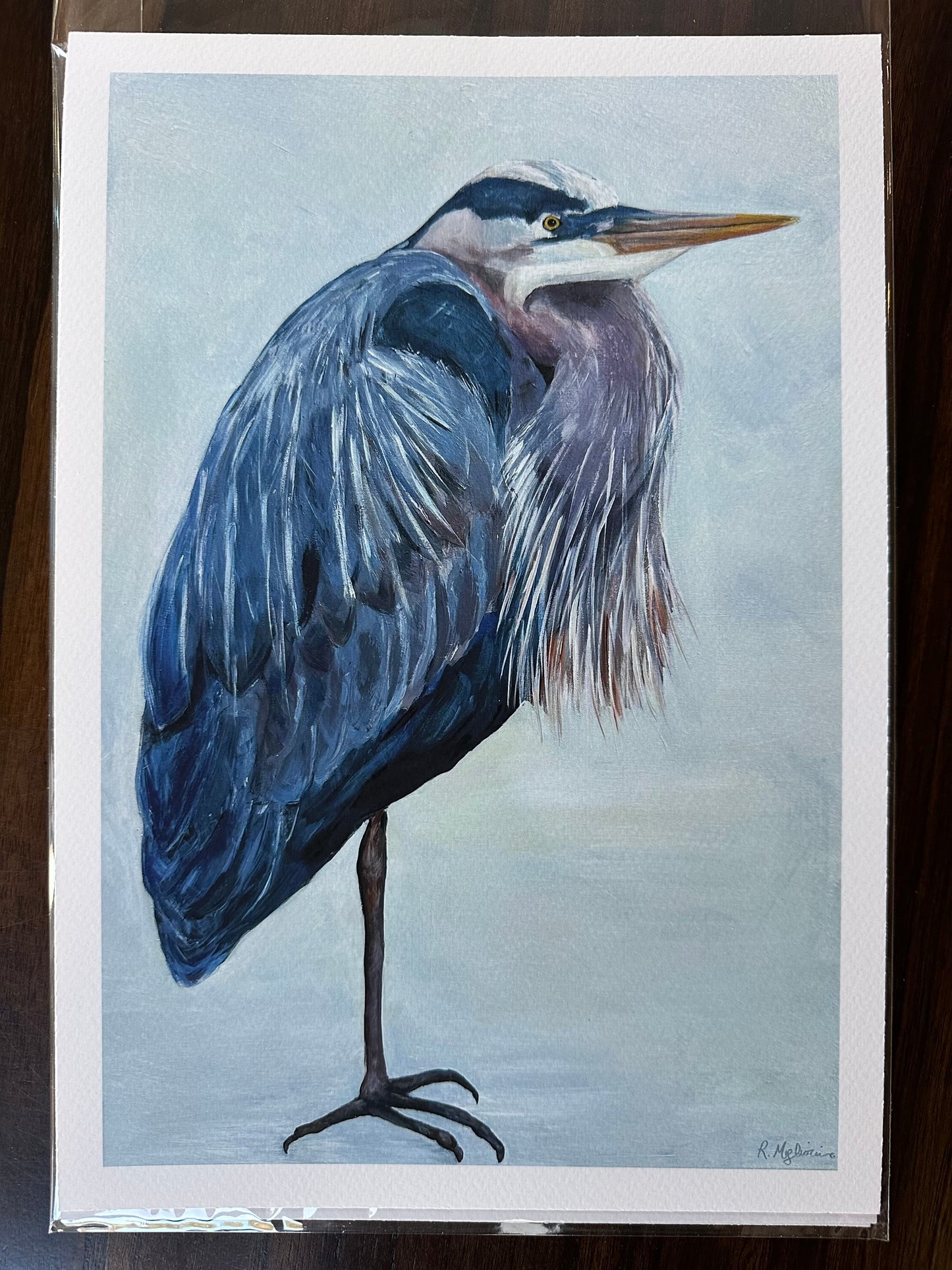 Blue Heron (print)